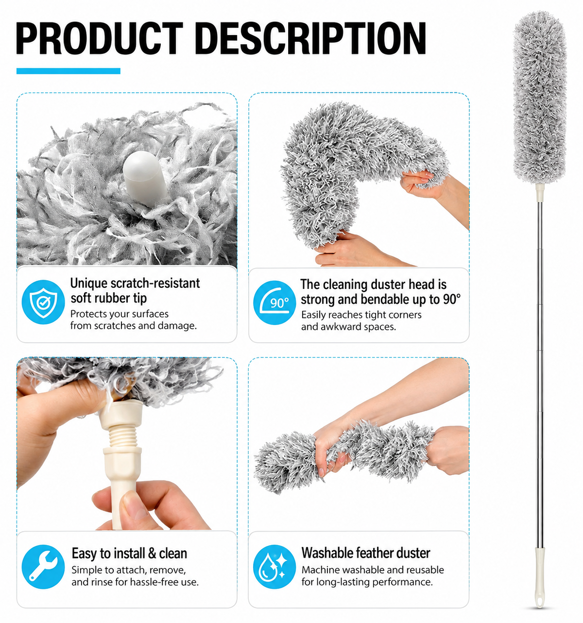 Microfiber Duster for Cleaning