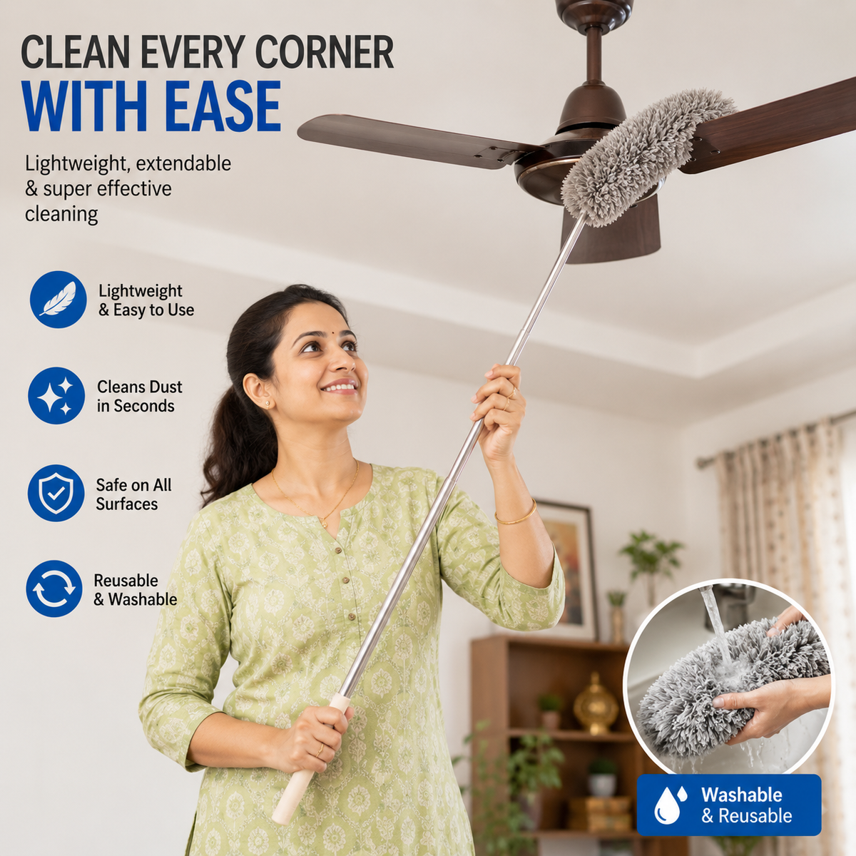 Microfiber Duster for Cleaning