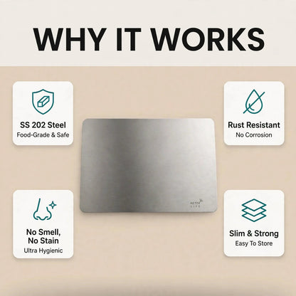 Premium Stainless Steel Chopping Board