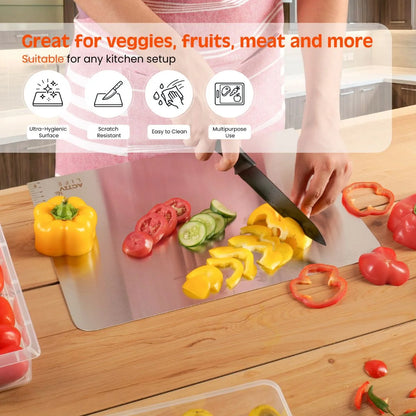 Premium Stainless Steel Chopping Board