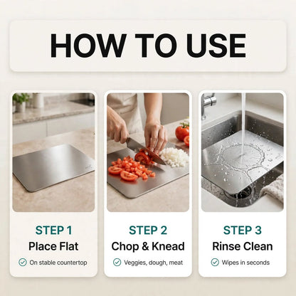 Premium Stainless Steel Chopping Board